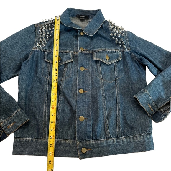 Forever 21 Studded Button Down Denim Jacket All Size - Picture 6 of 17